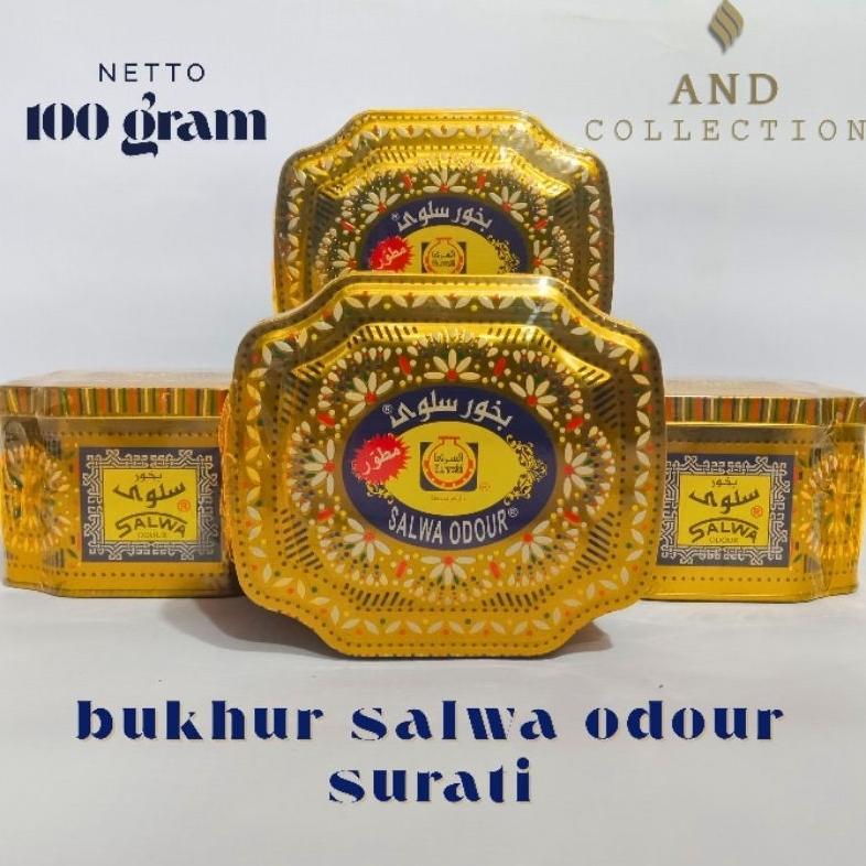 buhur salwa surati 100 gram original saudi dupa arab kaleng emas menyan arab