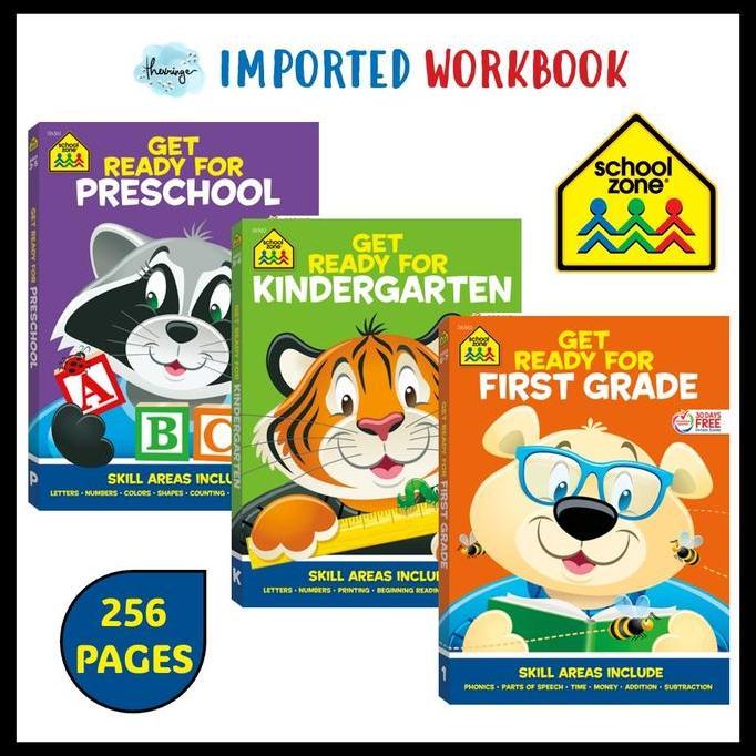 School Zone Big Preschool Kindergarten Workbook
