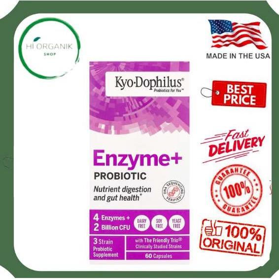 Kyolic Kyo Dophilus Enzyme + Probiotic 60 Capsules Original