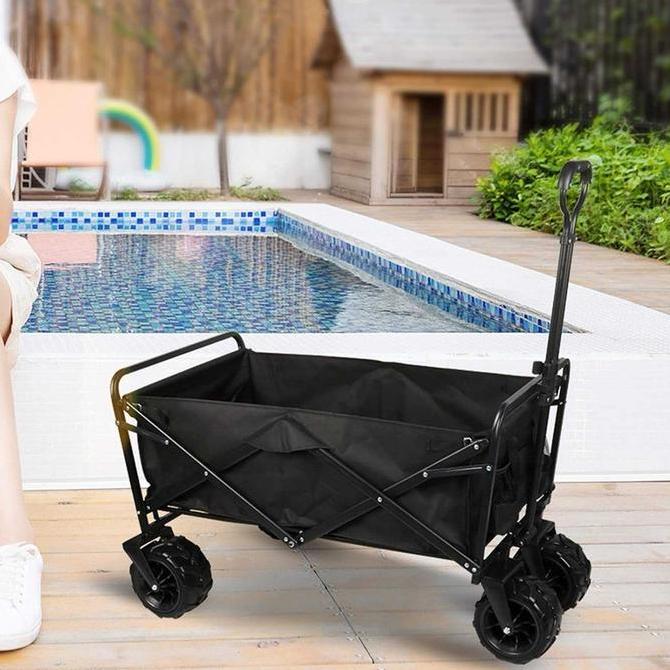 NARA Troli Barang Lipat Camping Trolley Pengangkut Barang Gerobak Portable