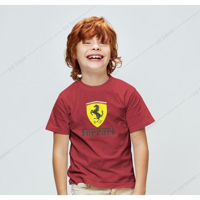 New- T-SHIRT ANAK-ANAK FERRARI PREMIUM QUALITY - KAOS ANAK-ANAK