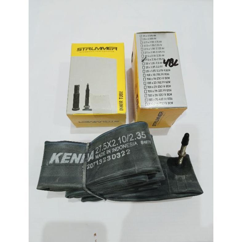 New BAN DALAM SEPEDA KENDA STRUMMER 27.5" PRESTA FV SCHRADER SV 27.5x1.25/1.50 ; 27.5x1.50/1.75 AV ;