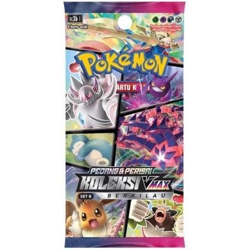 Kartu Pokemon Koleksi VMAX Berkilau SET B SC3b Booster Pack TERBARU