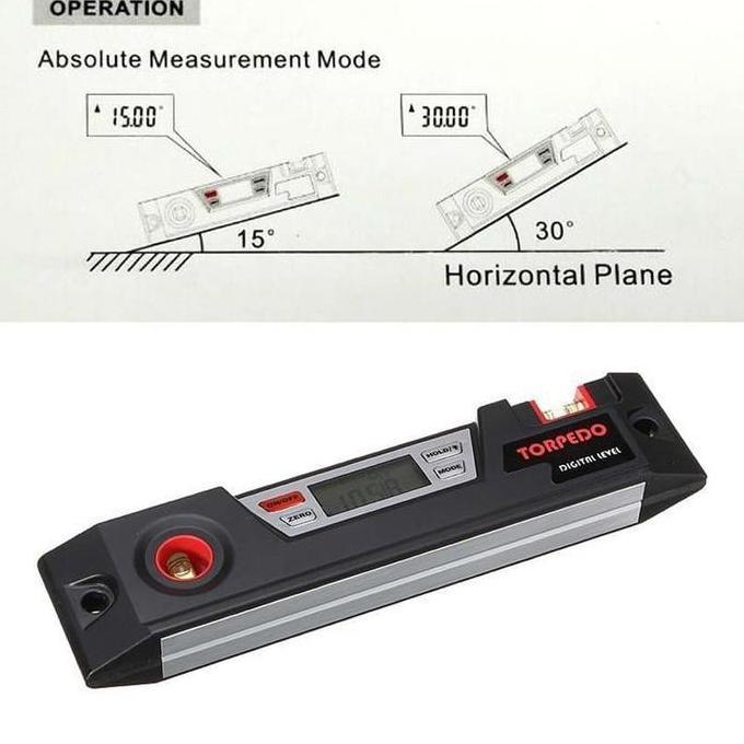 Waterpas Digital Inclinometer Digital Waterpass Torpedo PRAM