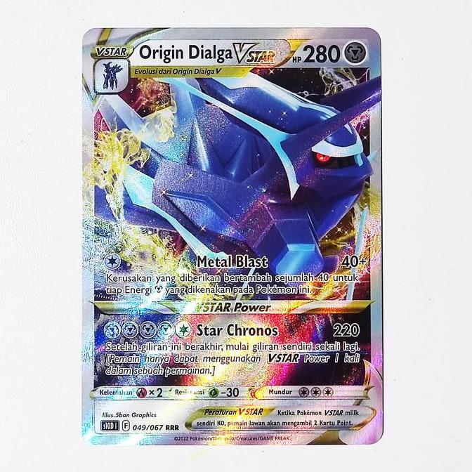 Origin Dialga VSTAR RRR 049/067 S10D - Kartu Pokemon Indonesia TERBATAS