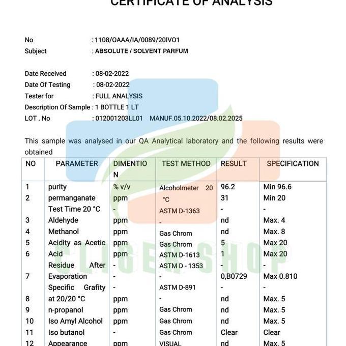 ABSOLUTE 5 LITER / CAMPURAN PARFUM / ABSOLUTE [terbaik]