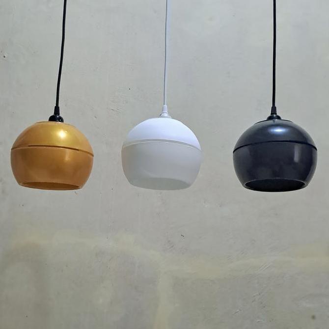 LAMPU GANTUNG BULAT MINIMALIS KAP LAMPU HIAS GANTUNG