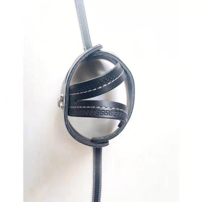 Dog Leather Muzzle/Penutup Mulut Anjing Bahan Kulit