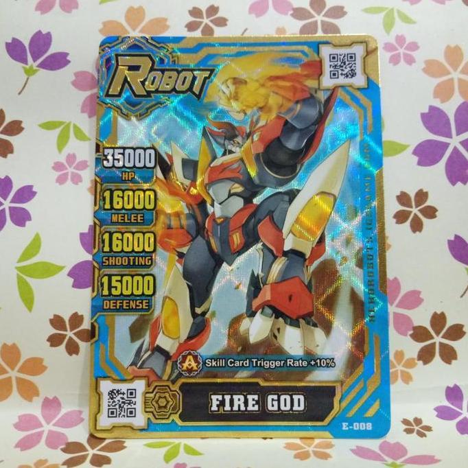 hero of robots gold event fire god E-008 HARGA SPESIAL
