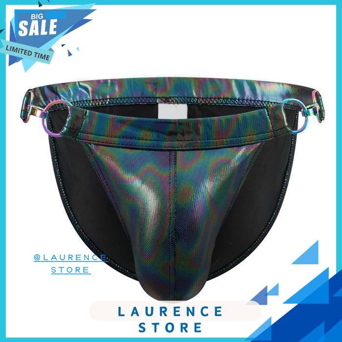 BRIEF UNDERWEAR PRIA JOCKMAIL SYNTHETIC LEATHER JM797 CELANA DALAMPRIA LAURENXE STORE