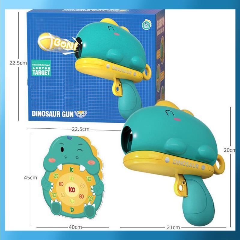 Diskon Gede Mainan Anak DINOSAUR BALL GUN WOBEIXING 678-3 Mainan Tembakan Bola Nempel Target Dinosau