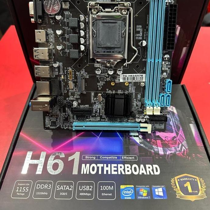 MOTHERBOARD H61 POWERMAX SOCKET 1155