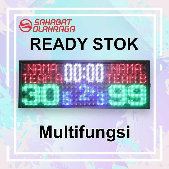 Score Board Futsal Papan Skor Digital Wireless Scoreboard Outdoor