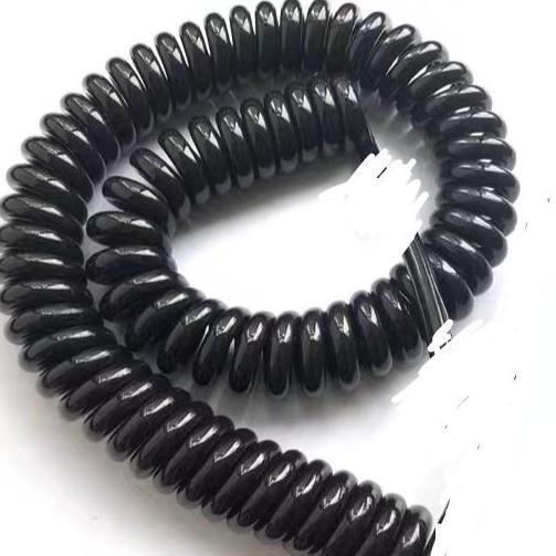 cable spiral 2x1mm2 hitam per 5 meter tarikan