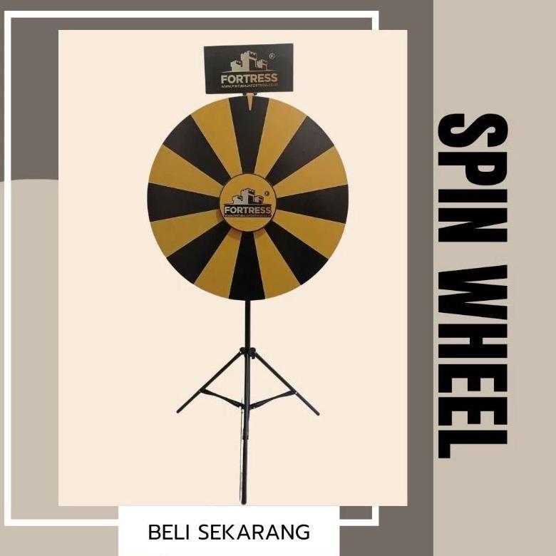 Racun Shopee Qw-45 Spin Whell Bunyi Diameter 50-80 Cm / Roullete / Roda Undian - Gratis Ongkir Xtra