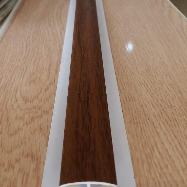 Plafon PVC  List Sambung  Kayu Jati  Alfafon