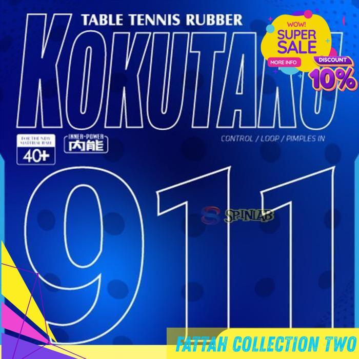 KOKUTAKU 911 | KARET PINGPONG TENIS MEJA BINTIK BY FATTASH COLLECTION TWO