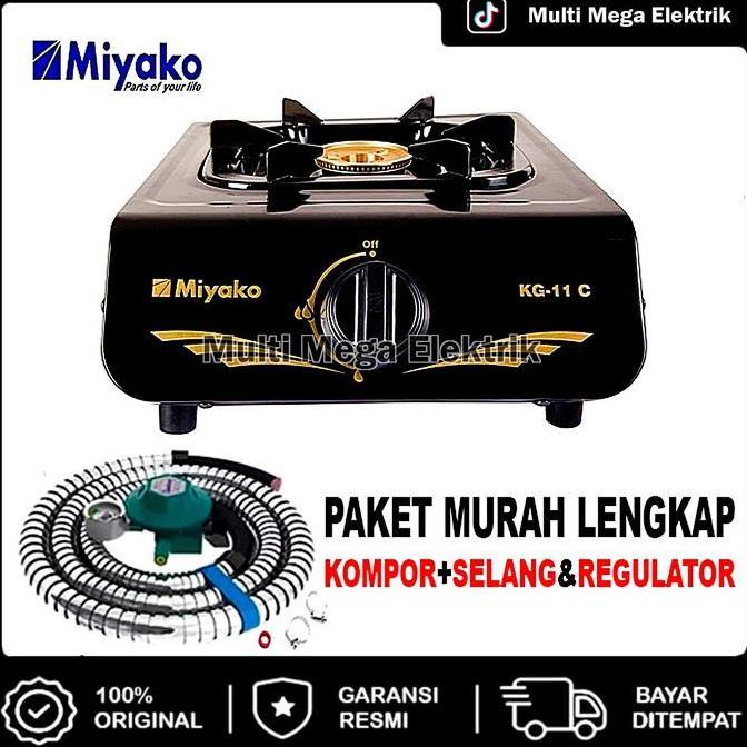 KOMPOR GAS MIYAKO 1 TUNGKU KG 11 C / KOMPOR 1 TUNGKU / KOMPOR SATU TUNGKU / KOMPOR MURAH PROMO SATU 