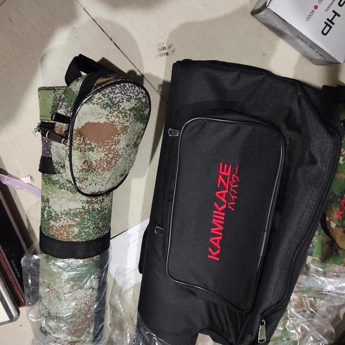 tas pancing joran tabung kamikaze hijau ungu 063