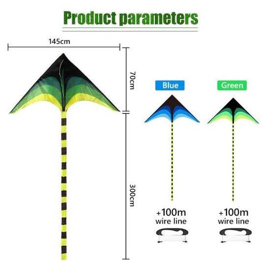 New- Mainan Layang Layangan Ekor Panjang Besar Jumbo Bonus Tali Benang Mainan Layangan Pantai Besar
