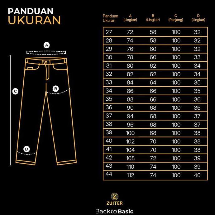 ZUITER - Basic Pants | Celana bahan kantor kerja formal slimfit panjang pria