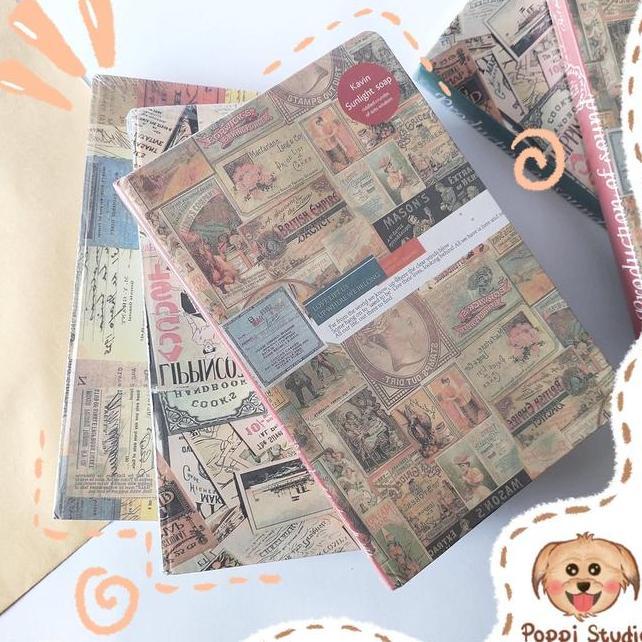 Notebook Motif Aesthetic Notebook A5 Hardcover Tebal Buku Diary