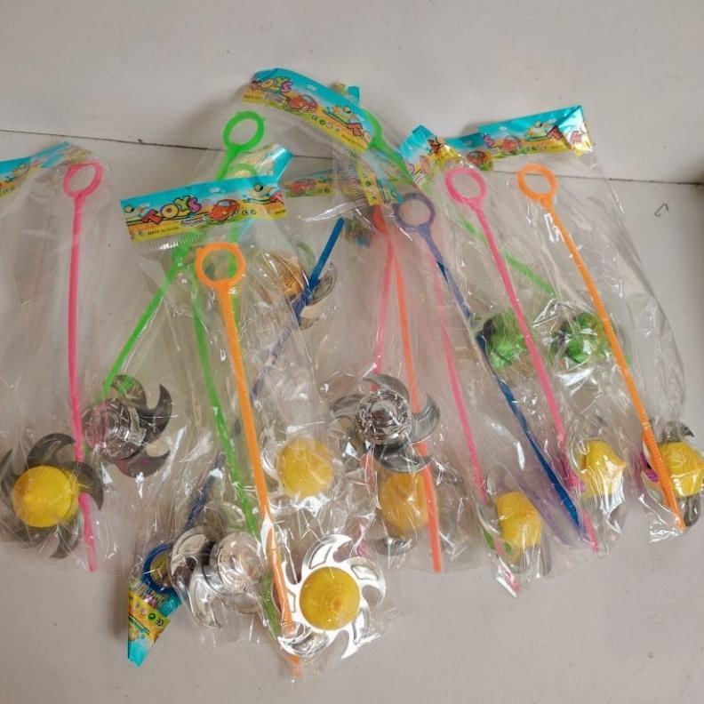 Trendi 20 Pcs Gangsing Besi Curah Mainan Gasing Gangsing Top Plastik Besi Grosir