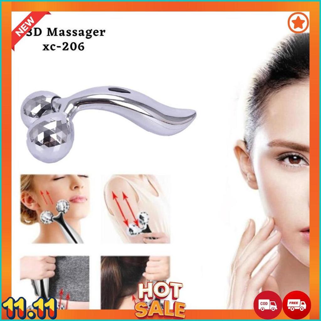 3D Roller Massager - Alat Pijat Wajah - V Shape Massager Cod  [A6]