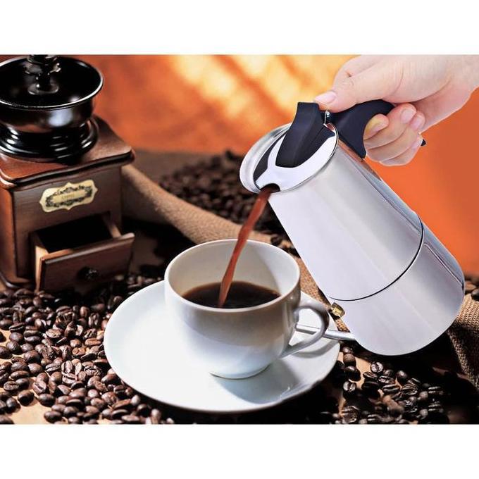 Pot Espresso Maker Coffee Maker Stovetop Stainless Steel Cup Espresso Coffee Machine Maker Mesin Tek
