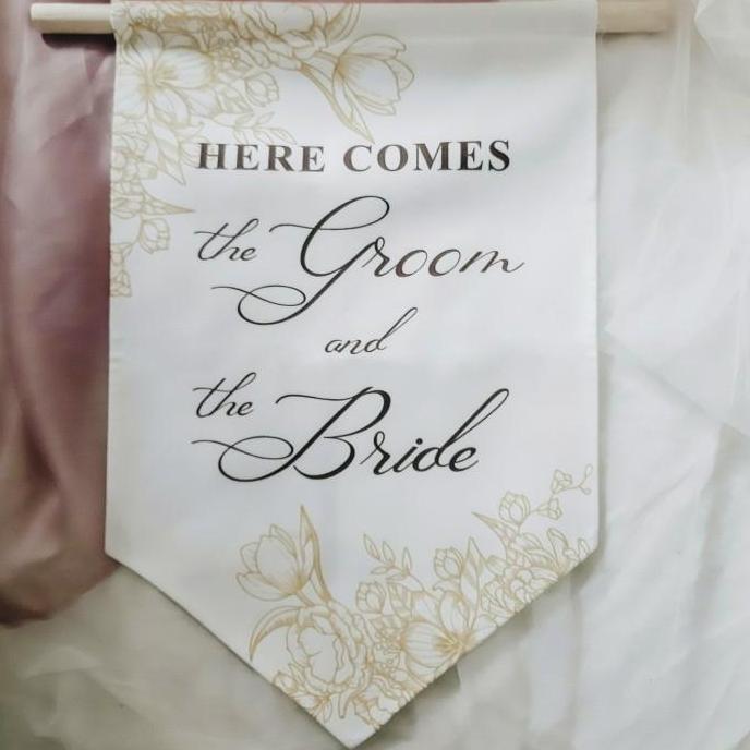 NEW WEDDING FLAG / WEDDING BANNER READY STOCK (NO CUSTOM) ORI
