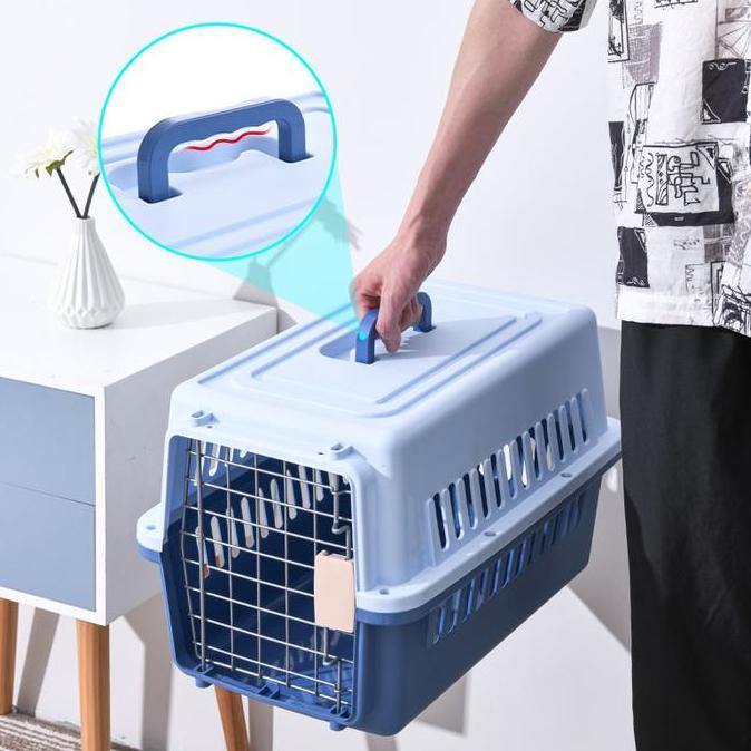 DONGWU PET CARGO KANDANG RUMAH HEWAN ANJING KUCING PINTU BESI CARRIER kandang  kucing