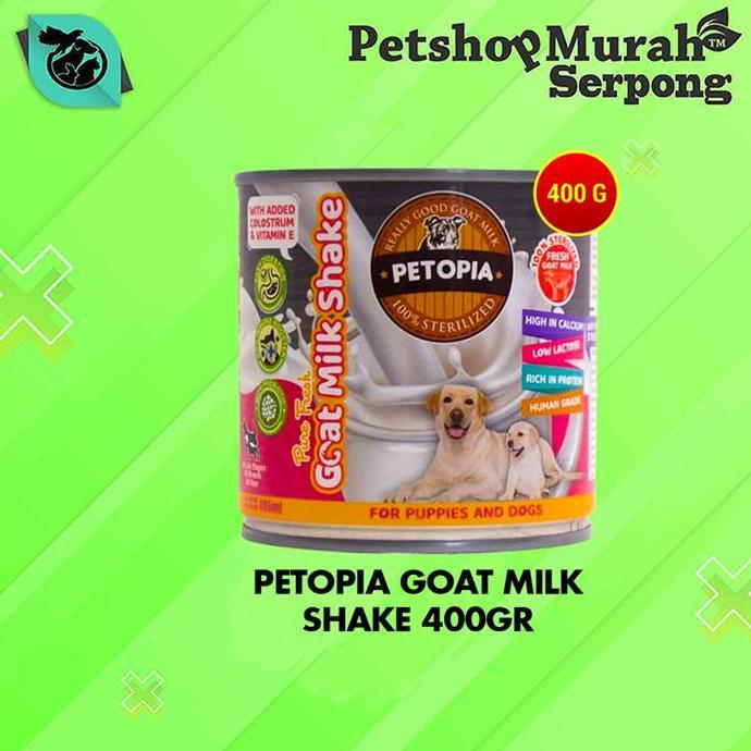 Susu Anjing Petopia Goat Milk Shake Puppy 400 Gram