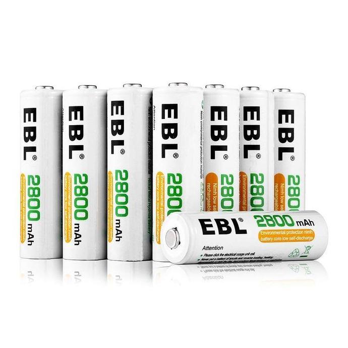Ebl Battery Aa 2800 Mah Rechargeable - Paket 8 Baterai