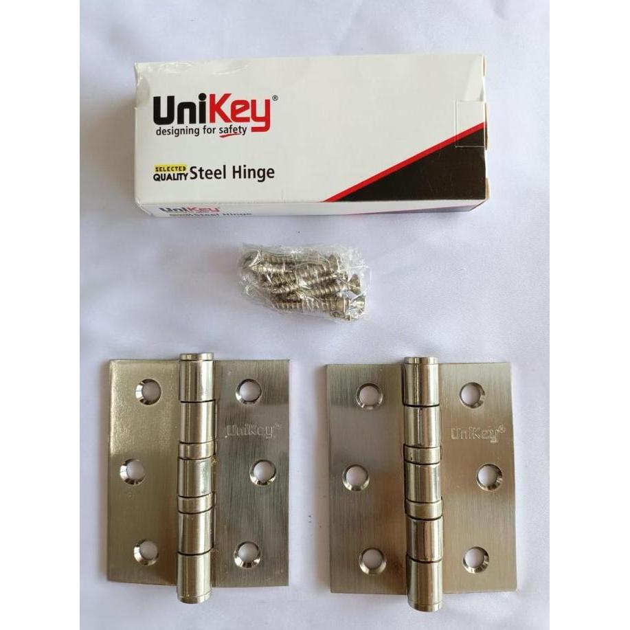 UNIKEY SERIES EKP 101, 102, 103 ENGSEL PINTU, ENGSEL JENDELA SATIN NIKEL