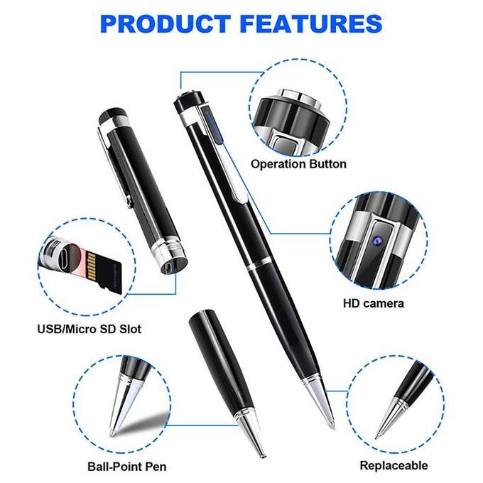HD 1080P Mini Camera Pen CCTV Camera Portable Pen video Recorder Kamera Camcorder Perekam Vidio [ter