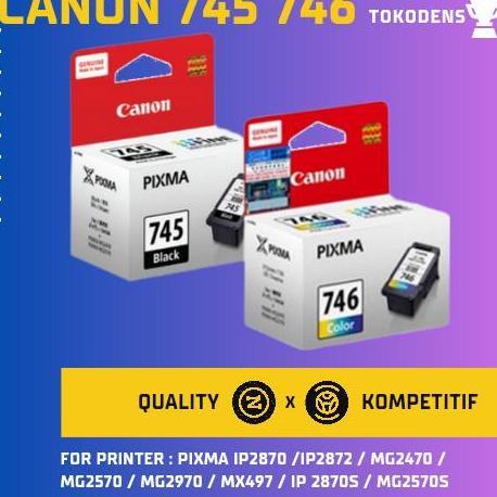 Paketan Tinta Printer Canon 745 746 Bla And Colour