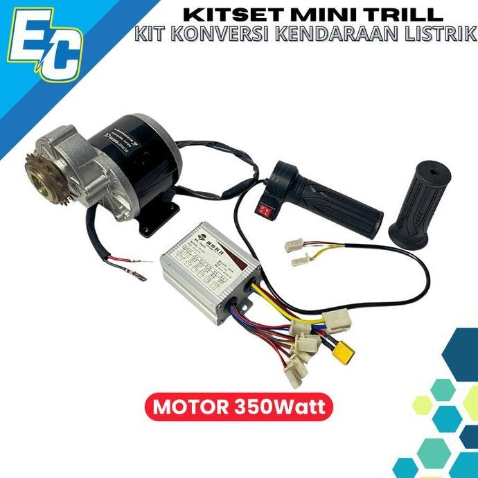 Kitset Motor Trail brused DC 350watt Kendaraan Listrik