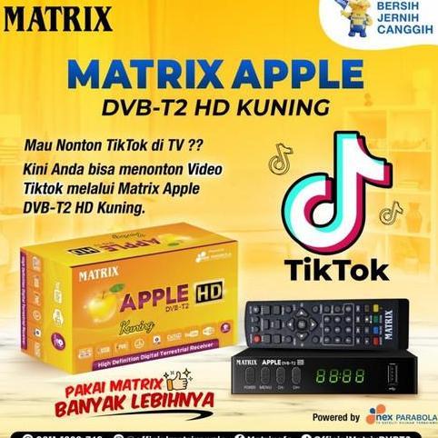 STB Matrix DVBT2 Apple Kuning
