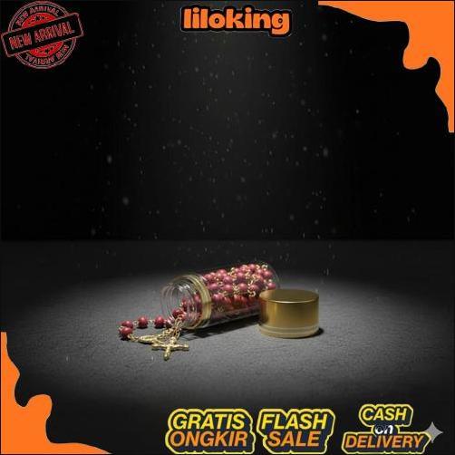 Viral Rosario Kayu Wangi Botol Murah Katolik Grosir Souvenir Kalung Kecil Premium Anak Salib Pria Wa