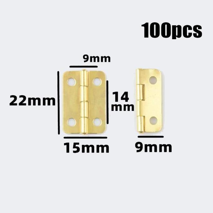 100pcs Engsel Kotak Perhiasan Engsel Kecil 22 X 15mm 24 X 18mm Engsel Mini Engsel Kotak Kue Engsel K