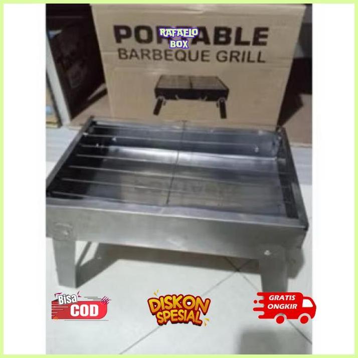 JPF-1015 GB Alat Bakar Sate Tempat Panggangan Lipat Portable Panggang Daging Ayam Bakaran LGI Grill 