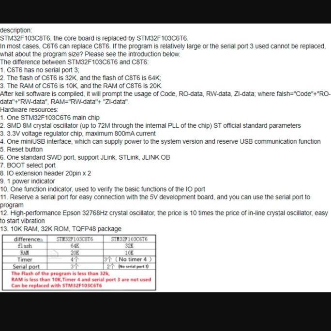 MODULE STM32 STM32F103C6T8 STM32F103C8T6  STM32F103C6T6 UNO R3 STM 32