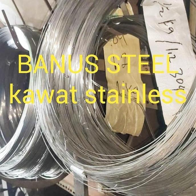 Kawat stainless hard 1 mm 304 per KG / kawat las argon stainless hard
