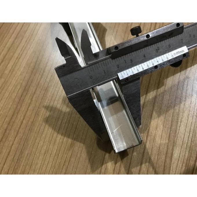 List U Shape Stainless Plat Siku Profil U Shape Stainless Steel 300 cm