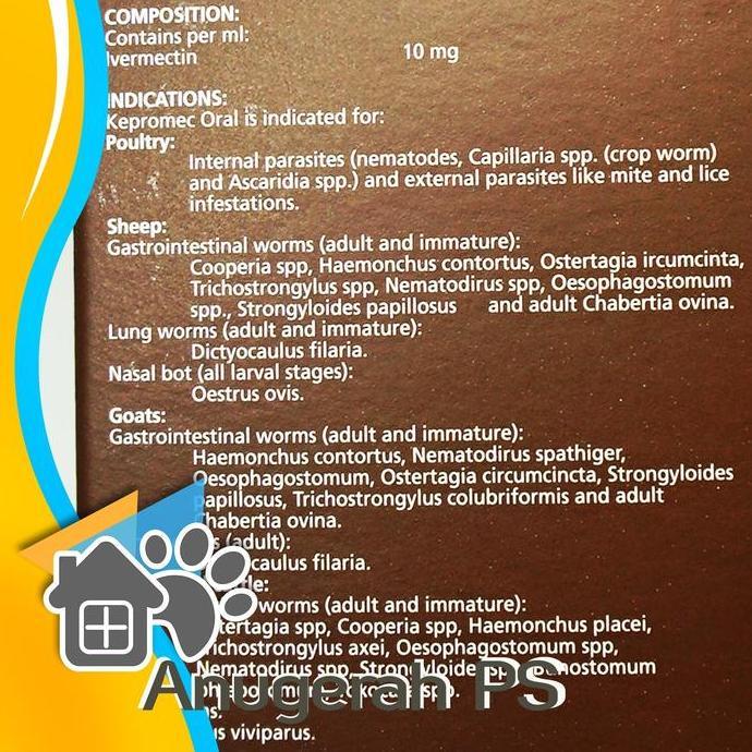 Ready stock Kepromec Oral 1 Liter Ivermectin