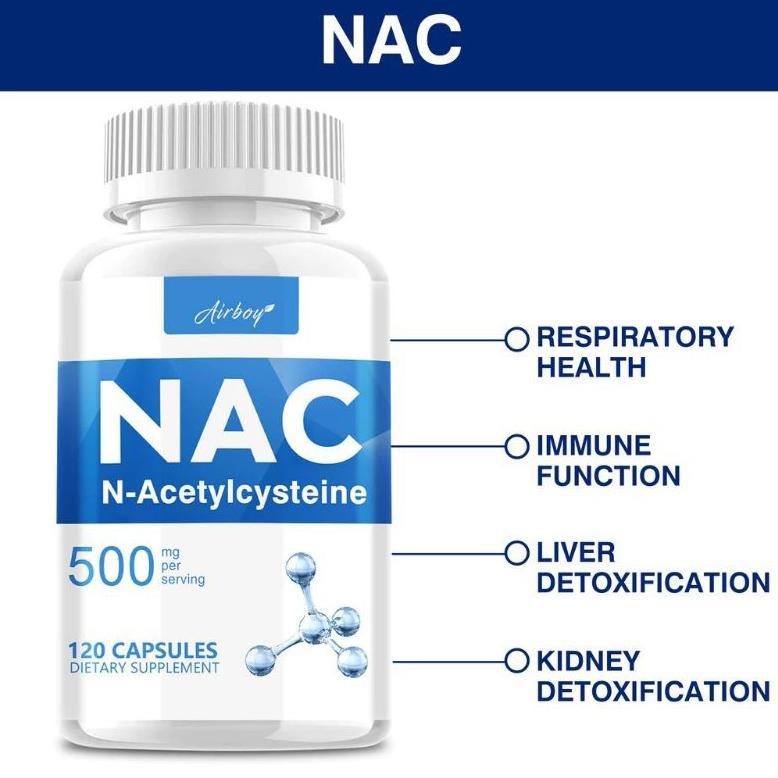 Usa Nac Acetyl L-Cysteine 500Mg - 120 Kapsul Antioksidan Glutathione L Cysteine Original