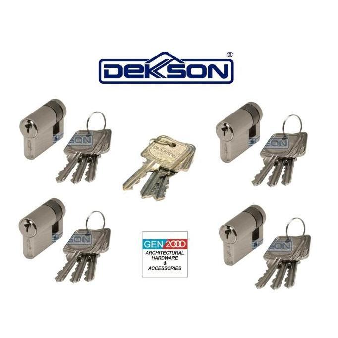 Master Key CYLINDER DEKKSON CYL HC DL30+10MM MATT BLACK Kunci Master Silinder Kunci Dekkson HC DL 40