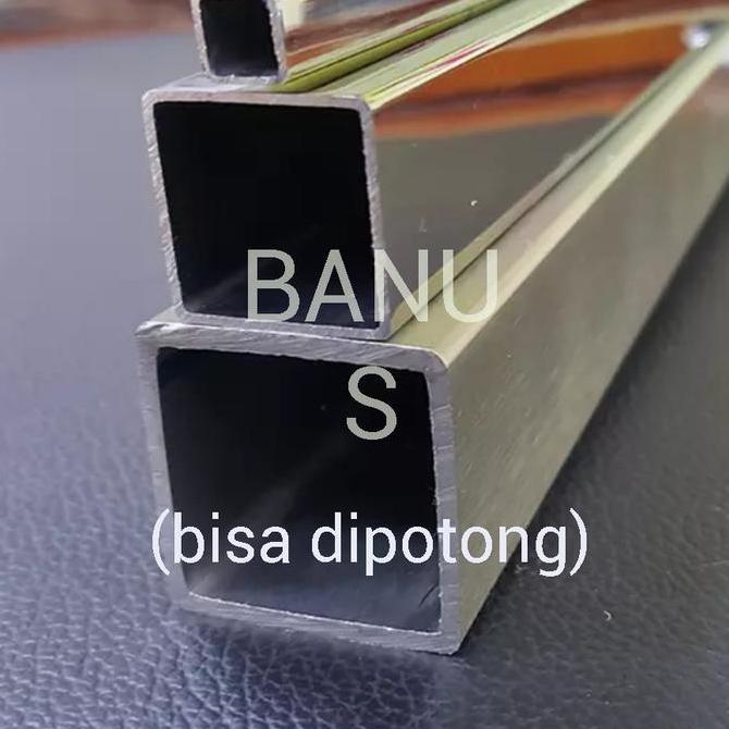 Pipa kotak hollow 304 stainless 3 cm x 6 cm x 1 mm / 30 x 60 x 1 mm