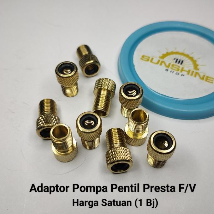 Adaptor Cop Pompa Ban Dalam Sepeda Pentil Presta F/V Adapter FV Roadbike Fixie MTB