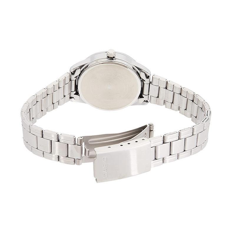 Jam Tangan Wanita Analog Casio Standard LTP-V005D-7BUDF LTPV005 LTP-V005D Silver Dial Stainless Stee